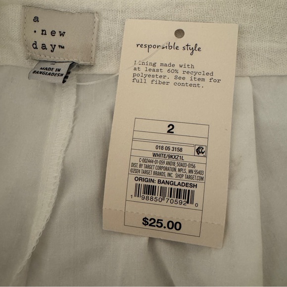 Women's white Cream Mini skort A New Day size 2 - Picture 3 of 5